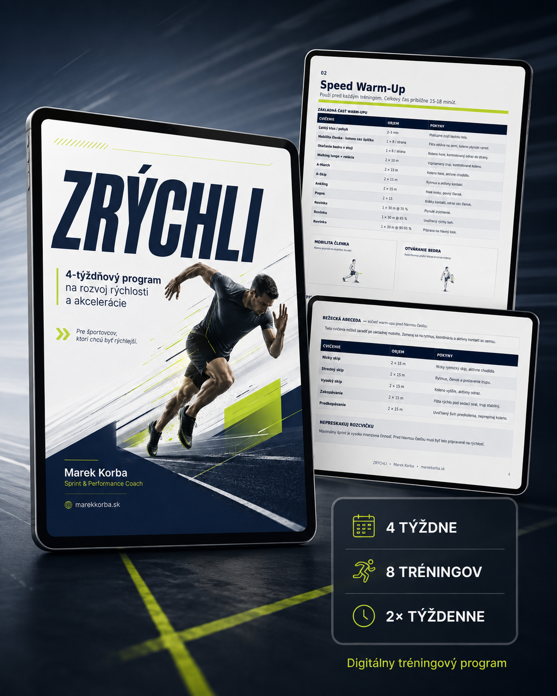 4-týždňový program na rozvoj rýchlosti a akcelerácie